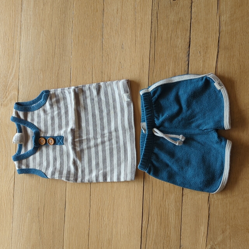 Lulu & Roo tank and shorts set 6-12 mo